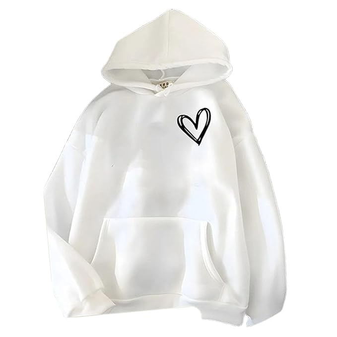 Printed Hoodie for Women | Soft Cotton Blend Sweatshirt | Stylish Winter Wear with Hood & Kangaroo Pocket | Casual Fashion Hoodie-image-45