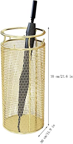 Porte-parapluie en maille dorée au design chic et élégant pour grand hôtel - 3