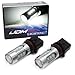 iJDMTOY (2) Super Bright 15-Chipset P13W High Power LED Replacement Bulbs For 2010-2013 Chevy Camaro, 2013-2015 Mazda CX-5, 2008-2012 Audi A4/S4/Q5 Daytime Running Lights, etc, Xenon White