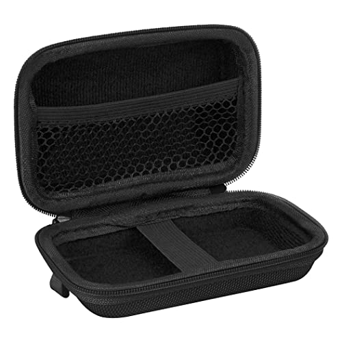 Image of Geekria Shield Earbuds Case Compatible with Tribit MoveBuds H1 Wireless Bluetooth Earbuds, Replacement Hard Shell Travel Carrying Bag with Cable Storage (Black)