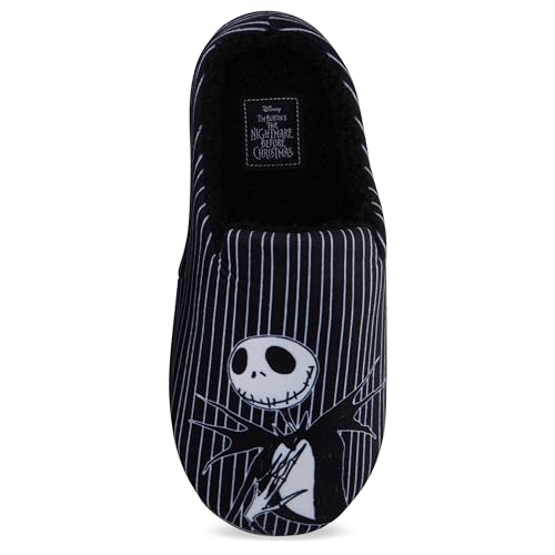 Disney Ladies Nightmare Before Christmas Slippers - Ladies Classic Jack Skellington Slip On House Slippers Slip On Slides Shoes4