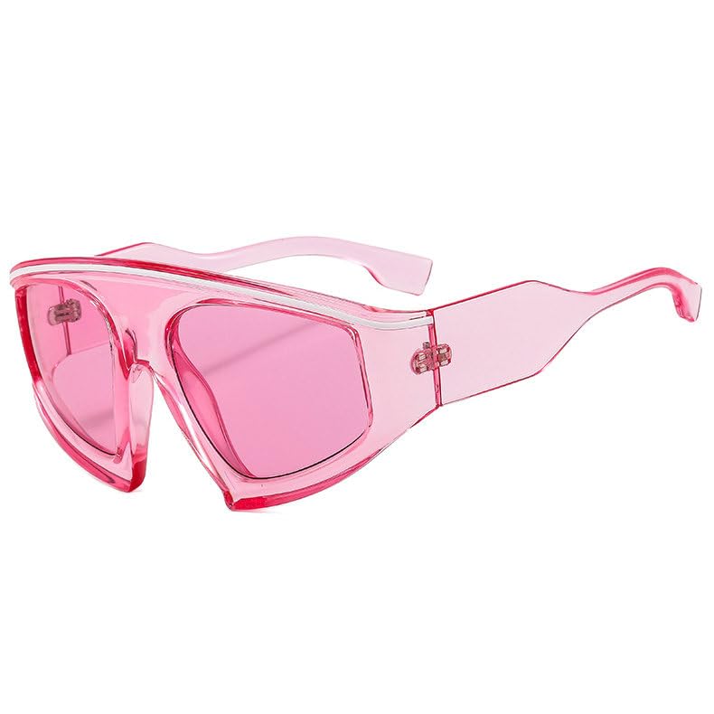 helena Retro Oversized Pilot Sunglasses for Women Men Trendy Vintage 70s Sunglasses Flat Top Shades Fashion Goggle S672