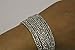 YINLI 12PCS Rhinestone Tennis Bracelets for Women Fashion Crystal Stackable Stretch Bracelet Party Jewelry (White)