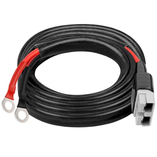 XRDS -RF Schnellverbindungskabel, 8 AWG, 50 A, Anderson-Stecker auf O-Ring-Terminal, für Solar, Wohnmobil, EV, und Backup-Stromsysteme, 3,6 m