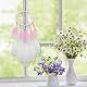 EQLEF Makramee Traumfänger Rosa, Butterfly Dream Catcher Wandbehang Feder Dreamcatcher Fairy Net Ornament für Schlafzimmer Hochzeitsdekoration