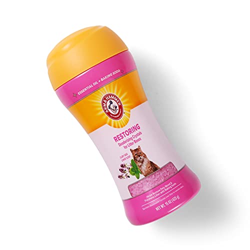 Arm & Hammer Cat Litter Deodorizing Crystals, Clary Sage Mint, 15 Oz Jar - image 5