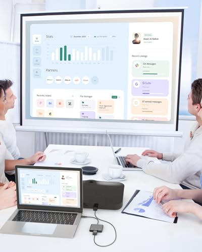 image for Battony USB C to HDTV Adapter with 4K@60Hz HDTV Output, Multi-AV Conve