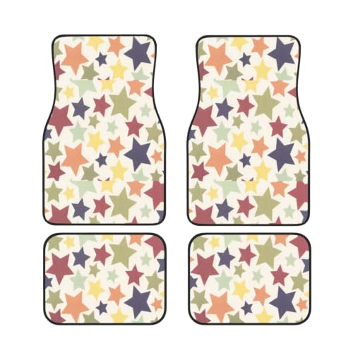 Alfombrillas de coche para viajes en familia protectores de neopreno con estrellas
