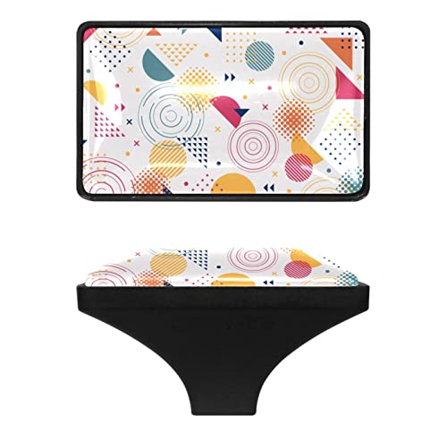 Memphis Lot de 4 boutons de placard en verre de cristal pour armoires de cuisine, commode, armoire