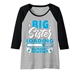 donna big sister loading 2025, promosso a big sister 2025 maglia con maniche raglan