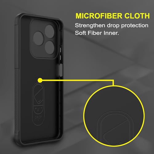 Image of Amazon Brand - Solimo Mobile Cover for Realme C63 4G / Narzo N63 4G | Full Camera Protection | Liquid Silicon Case | Flexible Bumper Case for Realme C63 4G / Narzo N63 4G (Black)