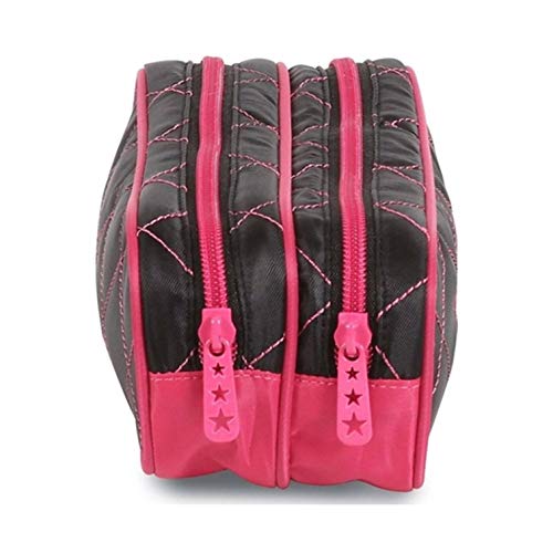 Planet Girls Estrelas Preto/Rosa - Estojo Soft 2div- 51589