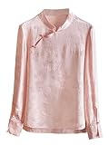 Disponibles en tailles S à XL, ces pièces polyvalentes s'adaptent parfaitement à diverses occasions, des environnements d'affaires formels aux célébrations culturelles. La version blanche présente une sophistication intemporelle, tandis que le rose offre un charme raffiné. Portez-le avec un pantalon ou une jupe formelle pour un cadre professionnel, ou associez-le avec des pièces traditionnelles pour des événements spéciaux. La combinaison de la soie de qualité supérieure et de l'artisanat expert crée des vêtements qui représentent à la fois l'héritage et l'élégance contemporaine.