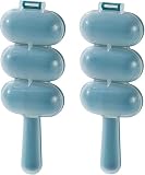 2 x blaue Reiskugel-Maker zum Schütteln von Mittagessen, Reiskugel-Shaker, Reiskugelform, Küchenwerkzeug, Heimwerker-Set, Sushi-Teller, DIY-Sushi-Shake-Reiskugel-Formen