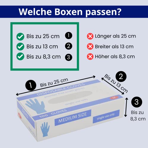 INOGS Wandhalterung für Handschuhe (für 3 Boxen) - Edelstahl Handschuhhalter - Handschuh Halterung für Einweghandschuhe - Handschuhspender für Einmalhandschuhe mit Montagezubehör