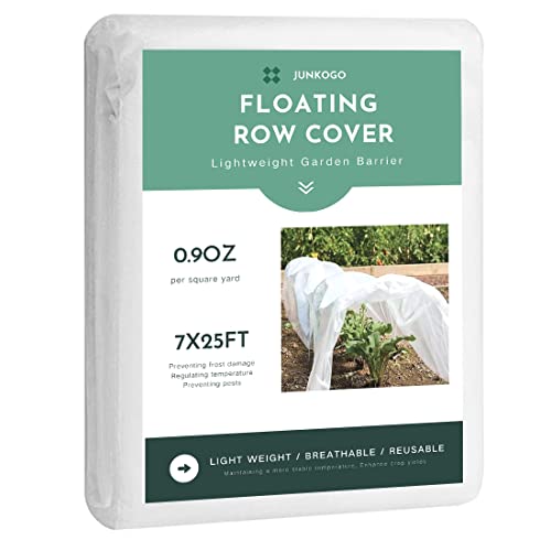 JUNKOGO Plant Freeze Protection Cover, 7x25ft Frost Cloth Winter Garden Blanket, Floating Row Cover...
