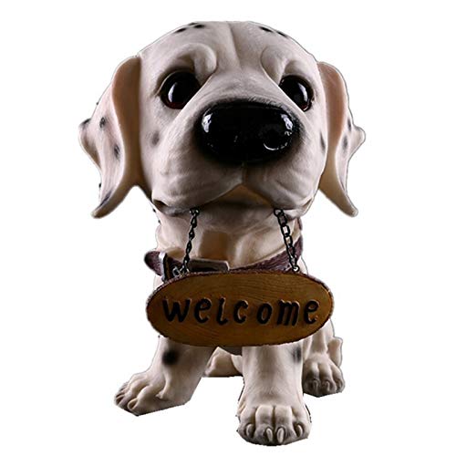 Statue dalmatien résine pour égayer un bureau vide avec un artisanat fait main