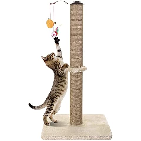Awefrank Kratzbaum 67cm Kratzbaum für Katzen mit Plüschüberzug und Sisalseil Perfekt für Bewegung und Entspannung für Ihre Katzen Cover