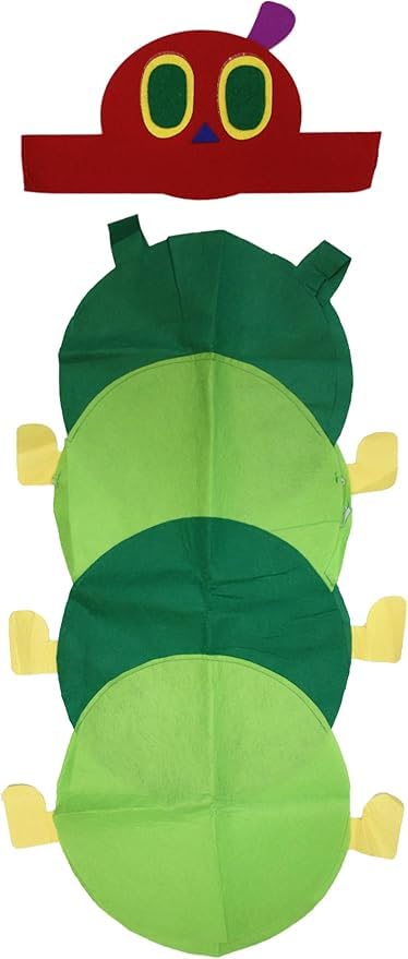 Petitebelle Unisex Caterpillar Costume for Halloween, Novelty Costume Set with Headpiece and Jumpsuit โ image 1
