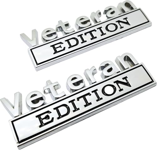 Emblemas de veterano metálicos 3D calcomanías resistentes para el exterior de camiones