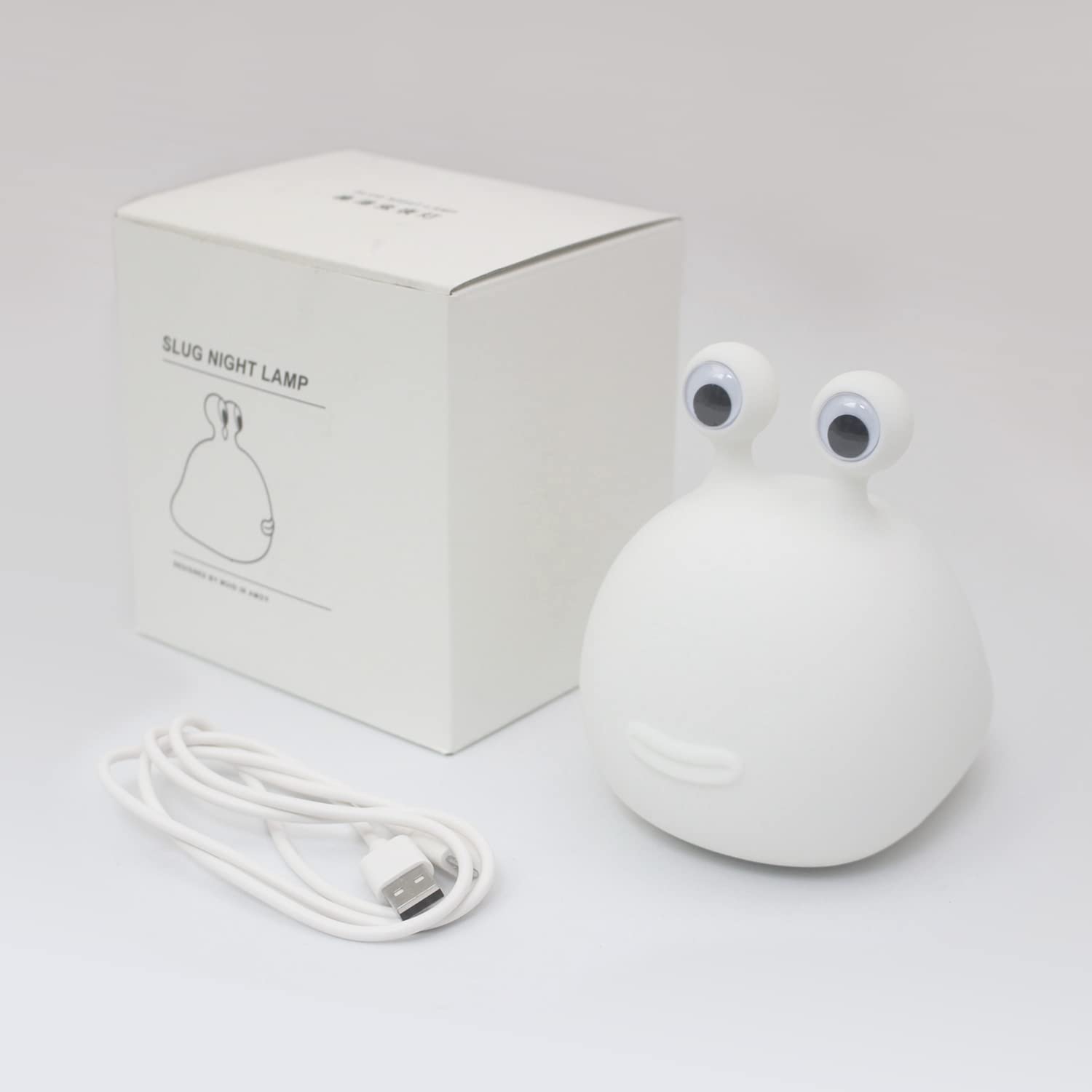 Linda luz nocturna para niños, regalos de cumpleaños, decoración de habitación, decoración de dormitorio para bebé, lámpara de silicona suave, caja de regalo