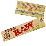 RAW オーガニック キングサイズ ペーパー 5冊セット 湿度調整剤付き/raw 巻紙 喫煙具 [並行輸入品]