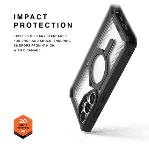 Image of Urban Armor Gear UAG Designed for Galaxy S26 Ultra 5G Case, Plasma XTE - Compatible with Magnetic Charging with Kickstand, Transparent Rugged Military Drop Tested Protective Cover - Black /Clear