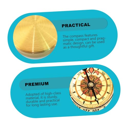 Brújula de bolsillo Zerodeko multifunción para camping miniatura 7