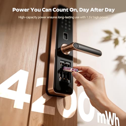 Lot de 8 piles au lithium AA 1,5 V rechargeables avec chargeur 4200 mWh – vue 7