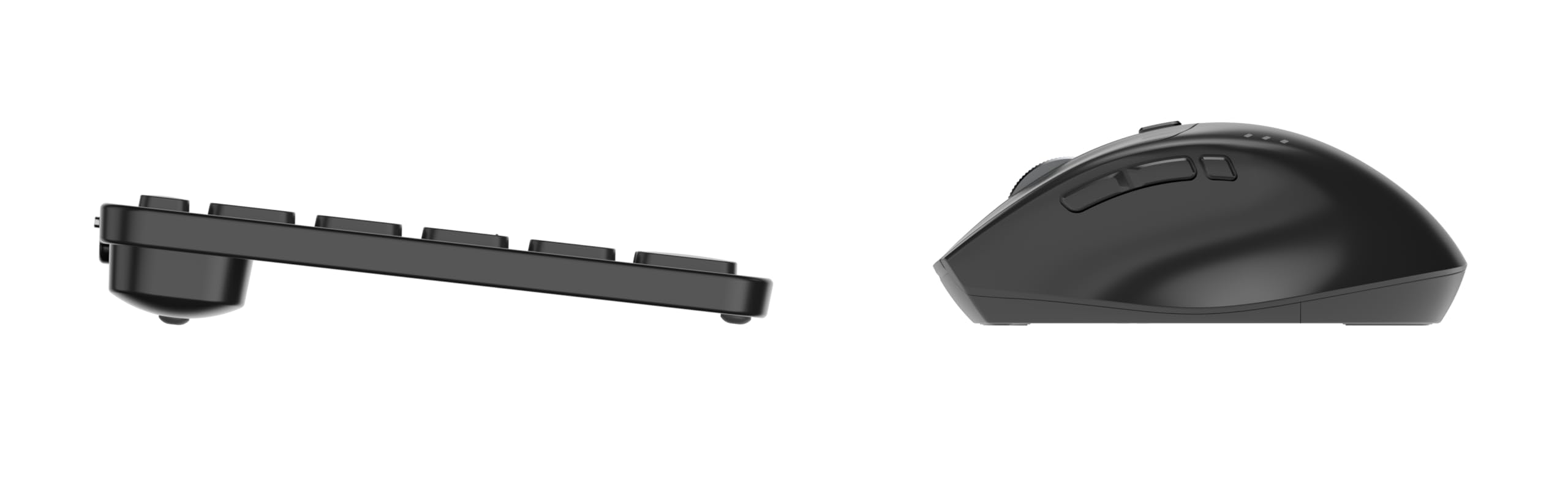 ZAGG Combo Clavier et Souris sans Fil 12 Pouces, Connexion Facile, ergonomie et Design Minimal, Mouvement de Souris Fluide, Compatible avec Windows, macOS, iOS, ChromeOS et Android, Noir, français