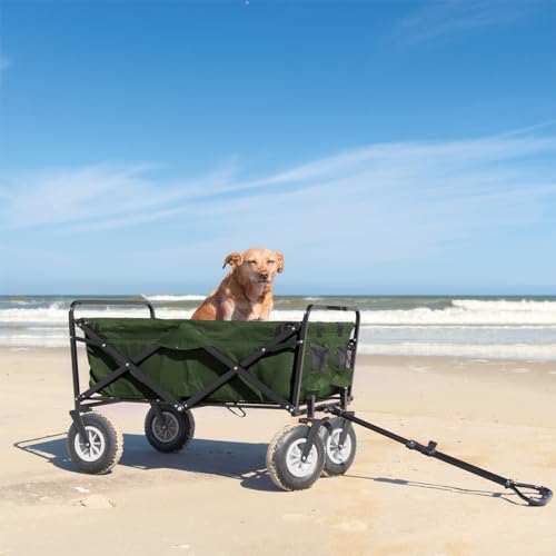 Lifetime Home Collapsible Foldable Heavy Duty Utility Wagon Cart With Larger Capacity thumb #6