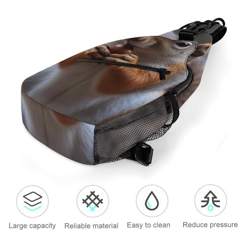 Mochila deportiva tipo sling para senderismo miniatura 5