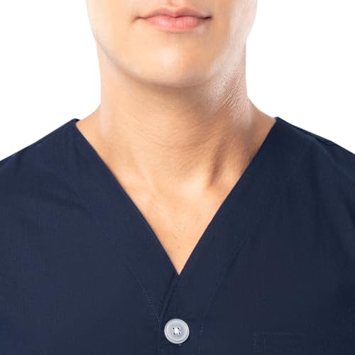 Image of Fruit of the Loom Men's Broadcloth Short Sleeve Top and Long Pants Pajama Set