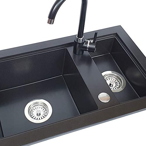 Image of Kitchen Faucet Hole Cover Stainless Steel, Premium Sink Tap Hole Cover, Brushed Stainless Steel