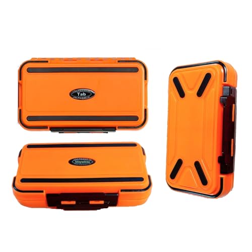 Tcakelox Fishing Tackle Box, Storage Double-Sided Lure Box with 15