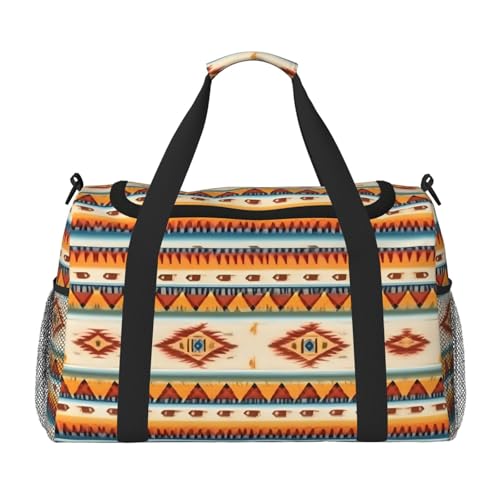 Sac de sport sous le siège à motif amérindien compact et pratique