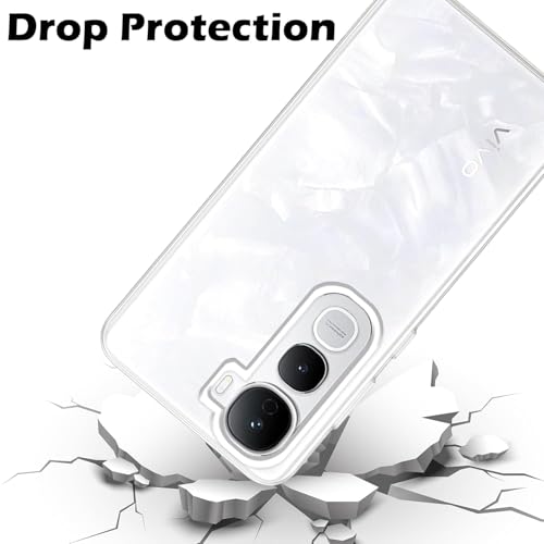 Image of COVERBLACK Soft Rubber Silicon Clear Case Back Cover Compatible for Vivo Y400 5G - Transparent