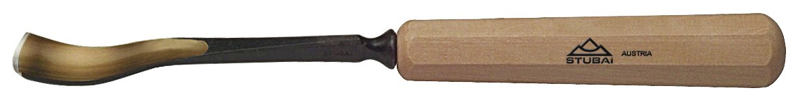 Stubai 523016 typ 30 dłuto do rzeźbienia w drewnie z drewnianym uchwytem, złoty/beżowy, 16 mm