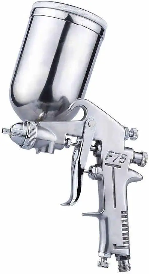 Pistola de Pintura por Gravidade Lorben 1/4" HVLP Caneca Alumínio 400mL Bico 1,5mm F75G