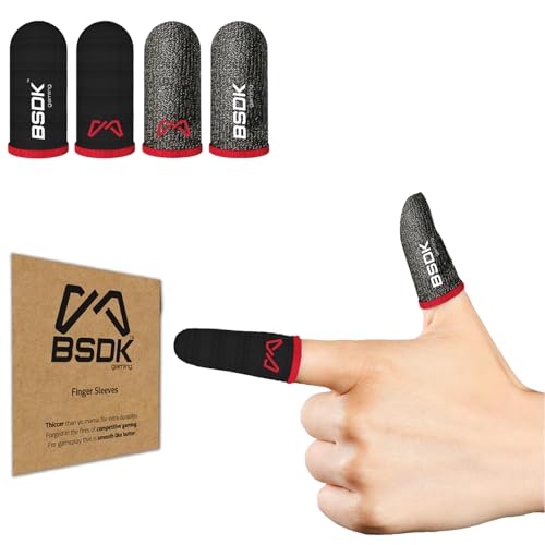 Image of World's Most Durable Thumbsleeve /Fingersleeve | BSDK Gaming Thumb & Finger Sleeve for Mobile Game| 4 Pieces | Metal Box | Made for PUBG, CODM and Freefire