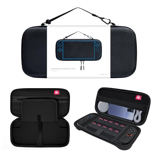 Estojo De Transporte para Nintendo Switch 2 (2025), Rígido Portátil 10 Compartimentos Para Cartões Jogo, Bolsa Viagem Protetora Acessórios Console