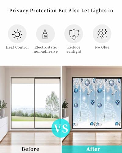 Film Decorativo para Ventana Azul 19.6"x39.3" PVC miniatura 4