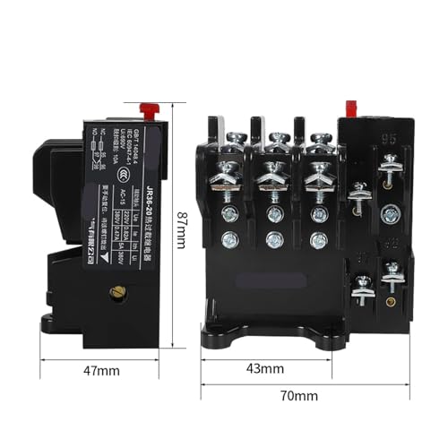 Relé térmico JR36-20 1,5-2,4A interruptor de protección sobrecarga motor 2