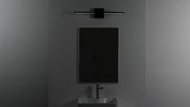 Image of Ensenior Modern Bathroom Vanity Light 32 inch, Built-in Dimmer, 18.5W Dimmable 5CCT Led Bath Lights, Baked-on Matte Grey Vanity Lights for Bathroom Mirror Cabinets Bedroom-FCC & ETL Certificated