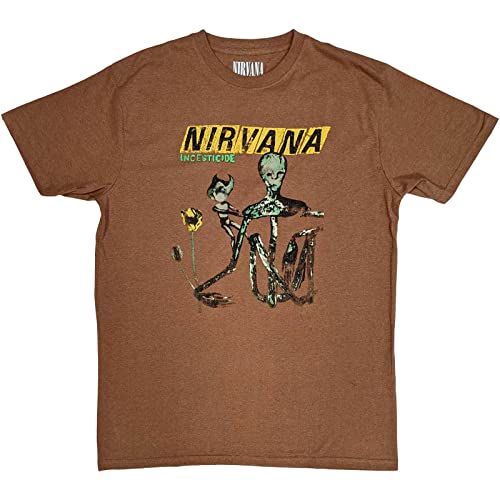 Amazon.com: Nirvana T Shirt Incesticide Band Logo Official Unisex