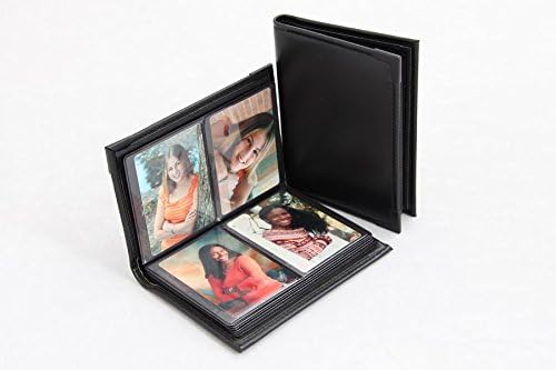 Photo Album 2.5"x3.5" holds 48 wallets or gift cards Black Cover