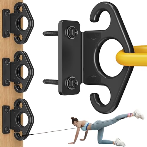 AILIBI Wall Anchor Kit(6PCS), Wall Mount Training Anchor System for Resistance Bands, Exercise Bands, Home Gym Workout & Physical Therapy Strength Training