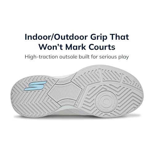 Image of Skechers Unisex Adult Viper Court Smash - Athletic Indoor Outdoor Pickleball Shoes | Relaxed Fit Sneakers
