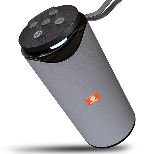 Image of MAKPOWER BEAT Box 10W Bluetooth Speaker - Wireless, Portable, Premium Bass, 4 Hours Playtime, Built-in Mic, TF /USB Support - Perfect for Outdoor, Home, Travel & Parties (Gray)