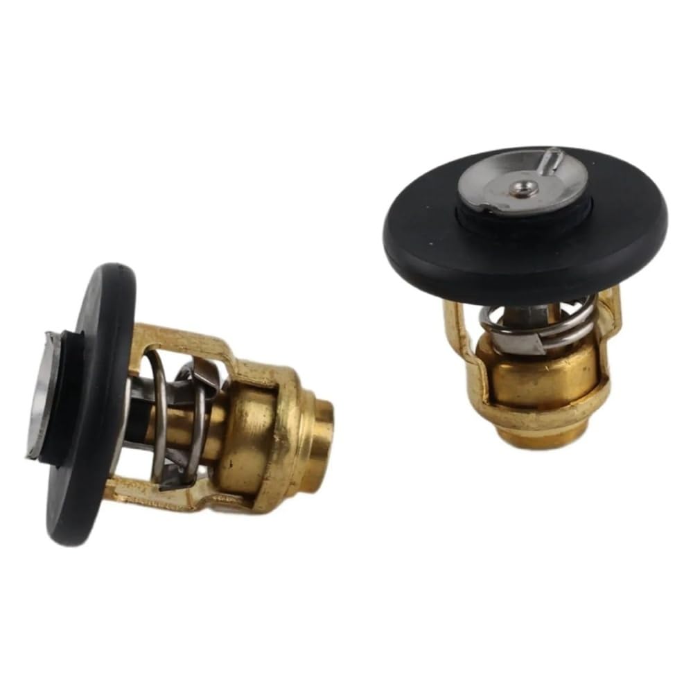2Pcs 140°F 60°C Thermostat Fit For Outboard 20HP-25HP F20F F20G F25G 6FM-12411-00